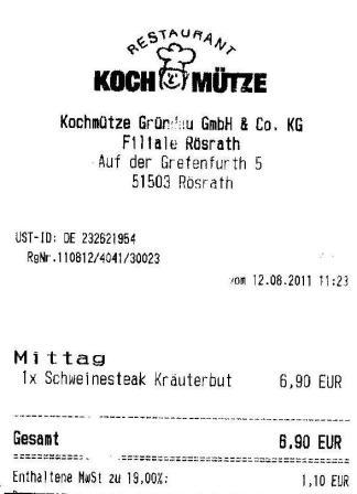 cnil H�ffner Kochm�tze Restaurant